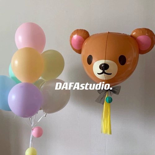 Брендовый мультяшный воздушный шар, дорожное вечернее платье, Южная Корея