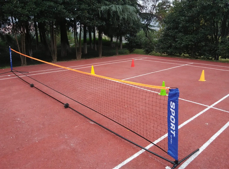 Thể thao Ou Dier 3 m 6 m di động cầm tay telescopic folding tennis giá trẻ em ngắn tennis net