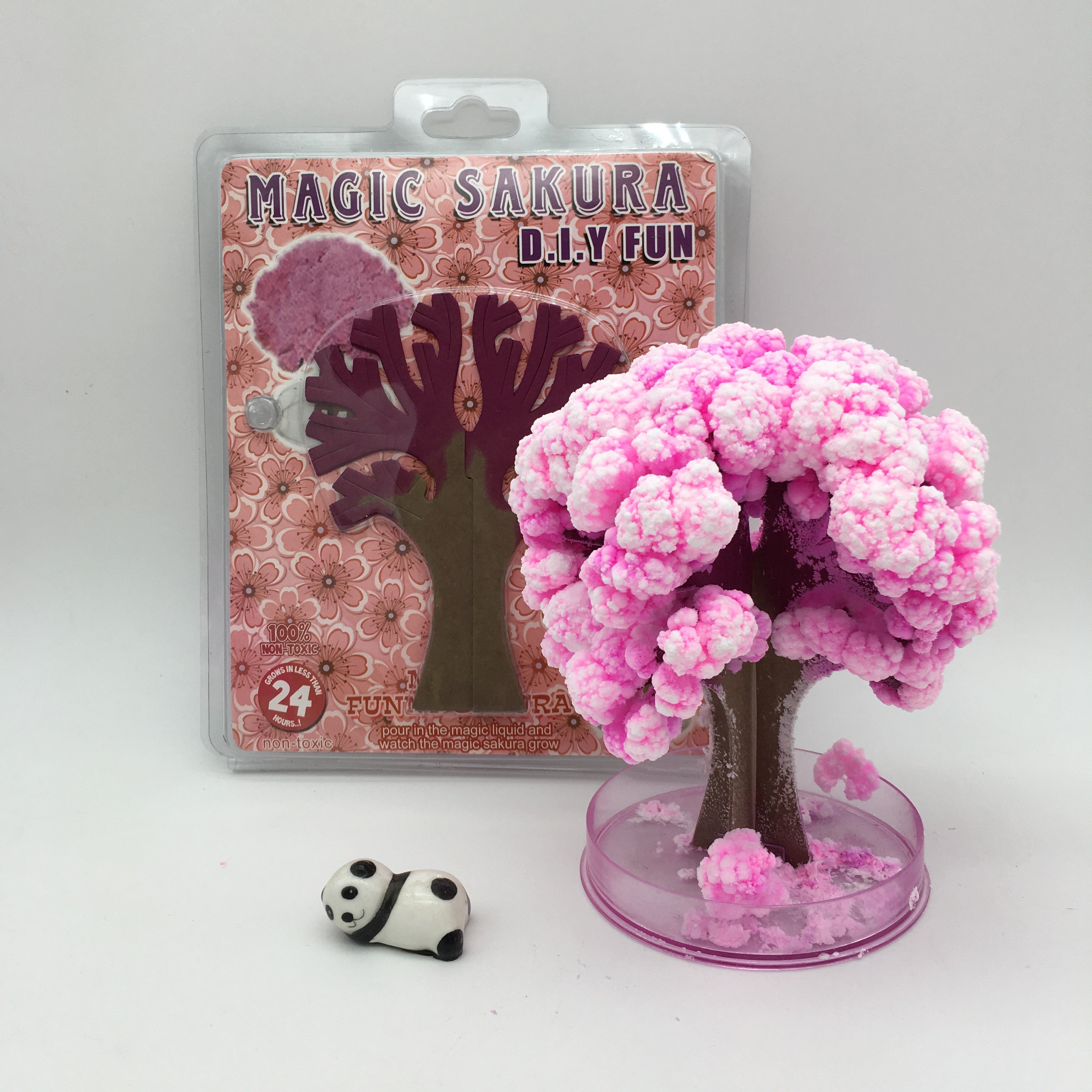 Handmade Paper Tree Flowering Parenting Game Science Puzzle Experiment Toy Green Christmas Tree With Water Blooming Snowflake Tree-Taobao