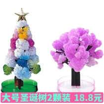 Handmade children's educational toys Christmas tree magic crystal magic tree will blossom paper tree foreign trade Europe