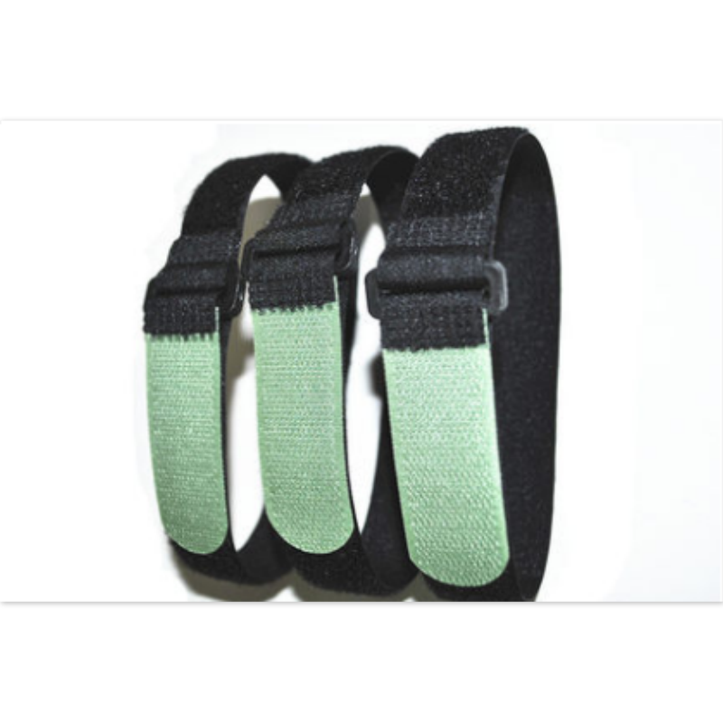 Anti-buckle magic sticker tie-strap medical device tie-line with battery fixed with bike tie tie-pants foot