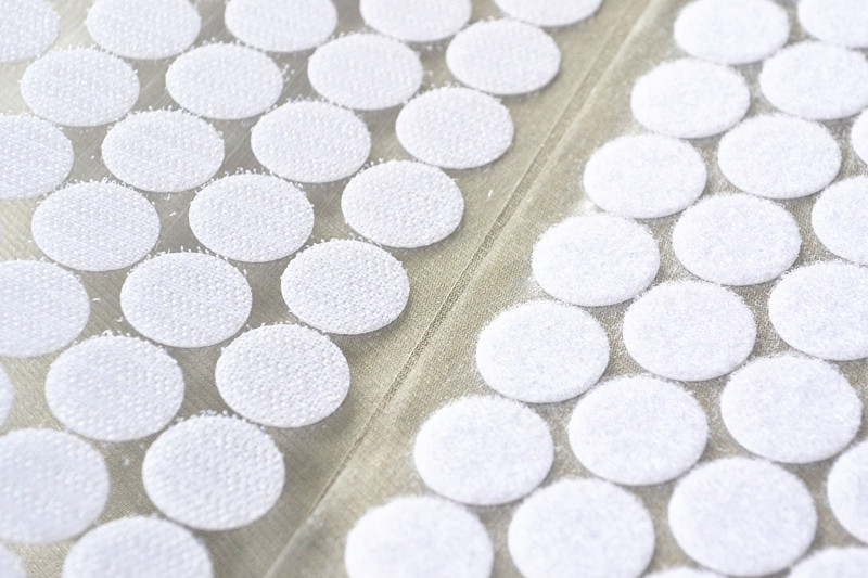 1.5cm (15mm) diameter round double-sided adhesive backed Velcro buckle strap self-adhesive kindergarten handmade