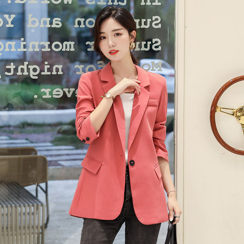 Red nhỏ phù hợp với mùa xuân 2020 Hàn Quốc phiên bản của lỏng khí bảy tay áo phù hợp với mỏng chiếc váy mùa hè Hàn Quốc hàng đầu của phụ nữ