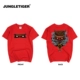 2018 Tiger Tiger thiết kế thủy triều chung thương hiệu áo thun Nhật Bản Harajuku graffiti hip-hop cotton ngắn tay BL05 áo thun nam tay ngắn đen