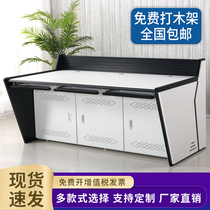 Monitoring console Double triple wooden platform Command center work desk console Factory direct sales console