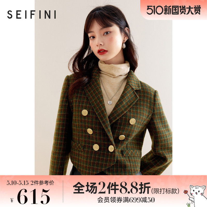 Poetry Verge Fur Coats Coats 2021 New Winter Retro Gill Temperament 100 Hitch A Short Wool Coat