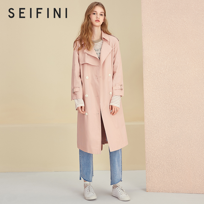 Trench pour femme  SEIFINI    en Coton en Coton - Ref 3226484 Image 4
