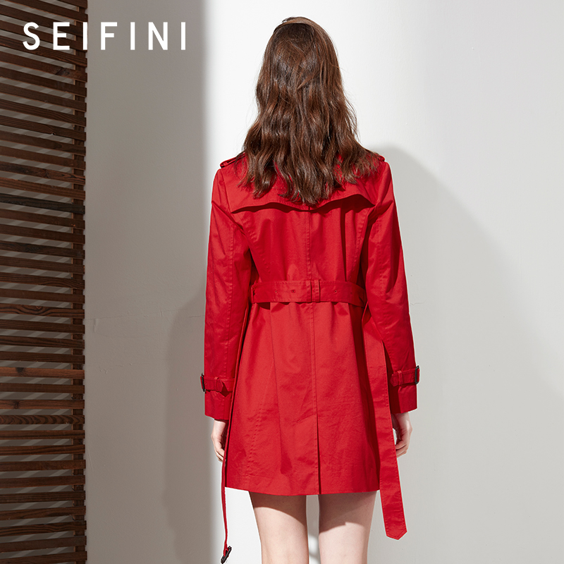 Trench pour femme  SEIFINI    en Coton - Ref 3226152 Image 3