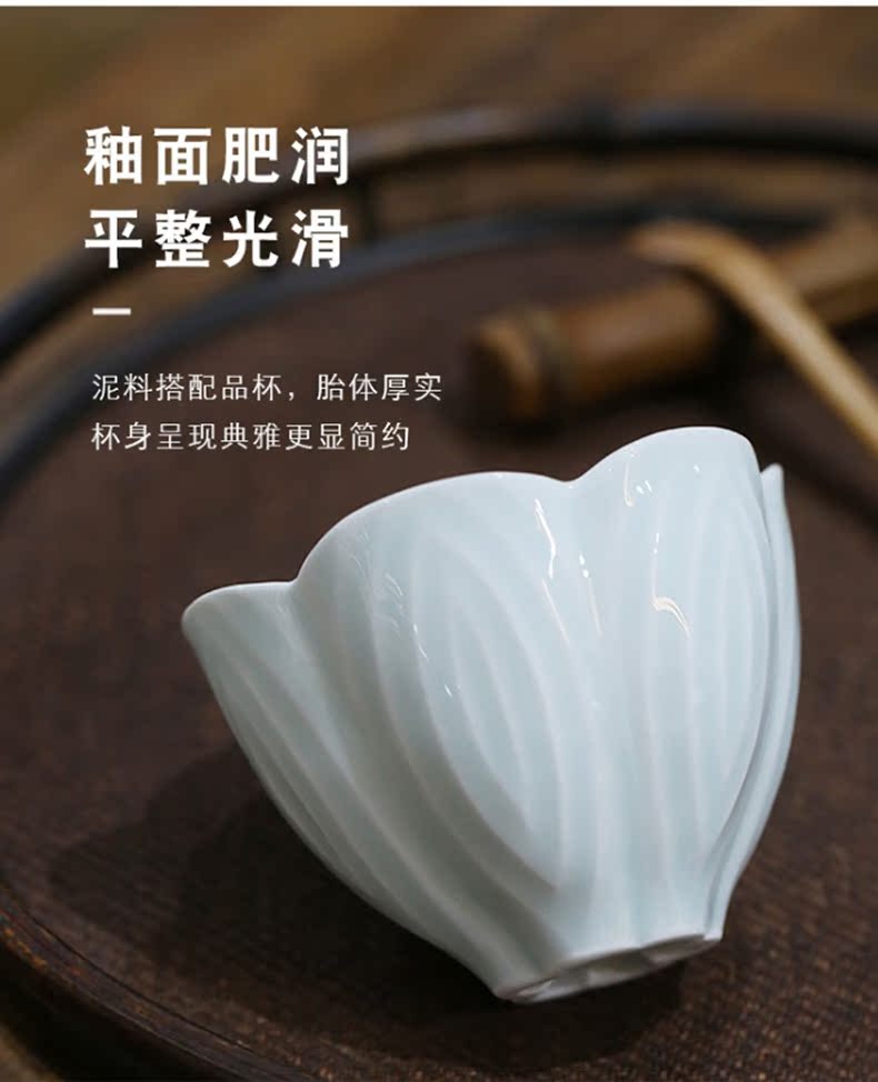 Jingdezhen ceramic kung fu tea cup single master cup single CPU BeiYing manual single small cup tea green home