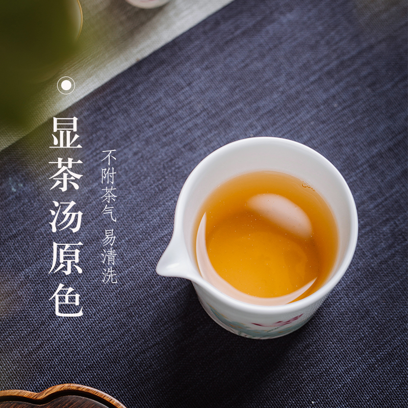 White porcelain fair points tea device against the hot cup of pure hand - made teacup a single large capacity of jingdezhen kung fu tea accessories