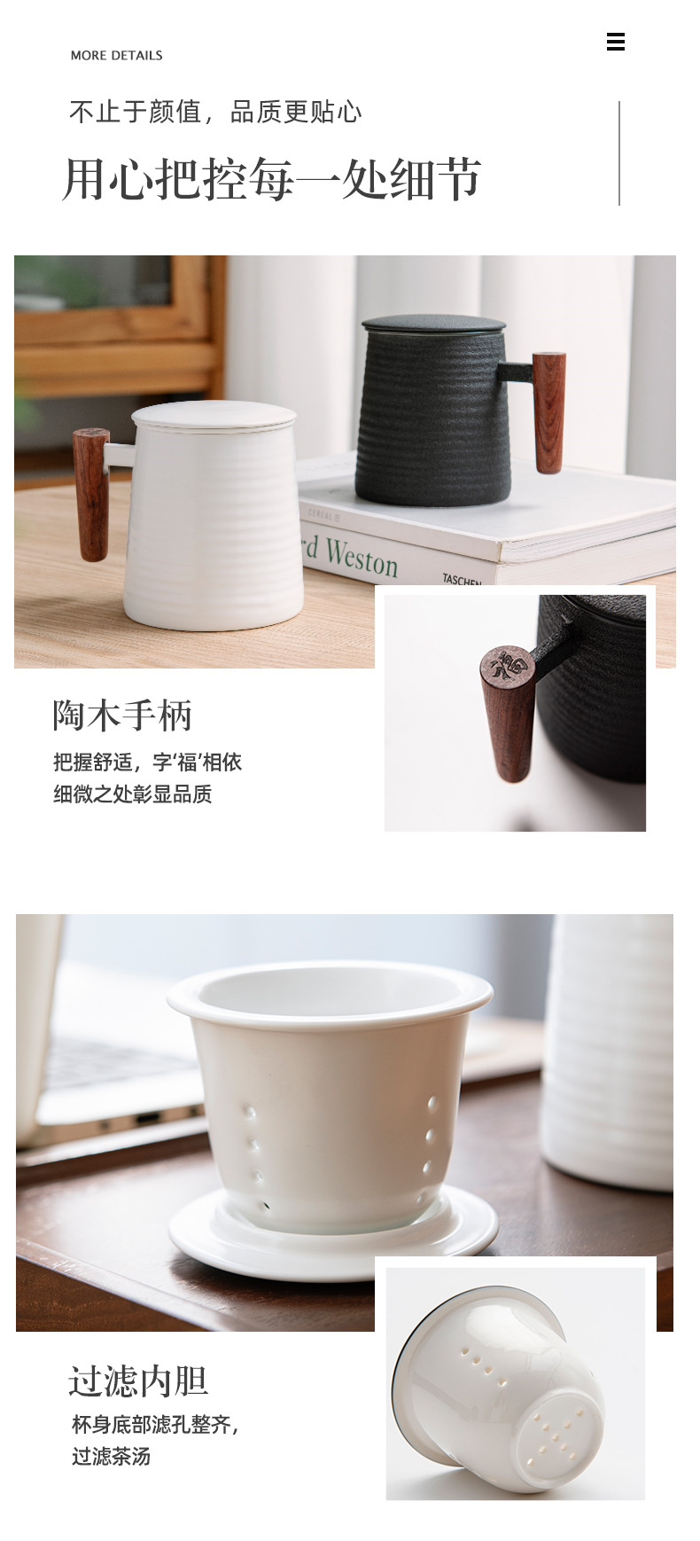 Jingdezhen ceramic cups with handles resistant office cup ultimately responds cup tea separated couples. A household