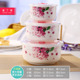 hộp cơm điện Gốm tươi bát ba bát cơm gia đình sinh viên mì ăn liền bát lớn hộp ăn trưa hộp cơm trưa tủ lạnh lò vi sóng tươi - Hộp cơm điện sưởi ấm hộp cơm cắm điện hút chân không