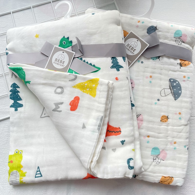 Bebe Comfort baby boys and girls and boys increase thickening water absorption pure cotton 6 layers of gauze towel
