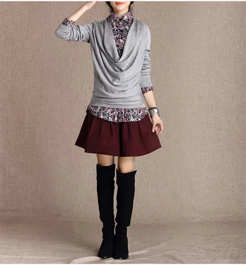 衣 2018 mùa xuân mới của phụ nữ xếp chồng áo len dài tay áo len nữ áo thun K507 - Đan Cardigan áo cardigan nữ