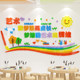Art classroom layout decorative wall stickers 3d environmentally friendly acrylic kindergarten theme wall creative art painting stickers