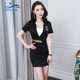 Đêm Hoa hậu Workwear Gói váy 2019 Autumn / Winter Beauty khí đầm Sauna Club Kỹ thuật viên Stake