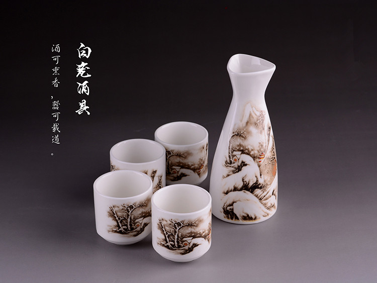 Rượu vang gốm sứ đặc biệt Bộ rượu vang Rượu vang vàng tách rượu vang trắng rượu vang tinh thần rượu vang ly rượu vang nhỏ hầm rượu vang rõ ràng giá để rượu vang