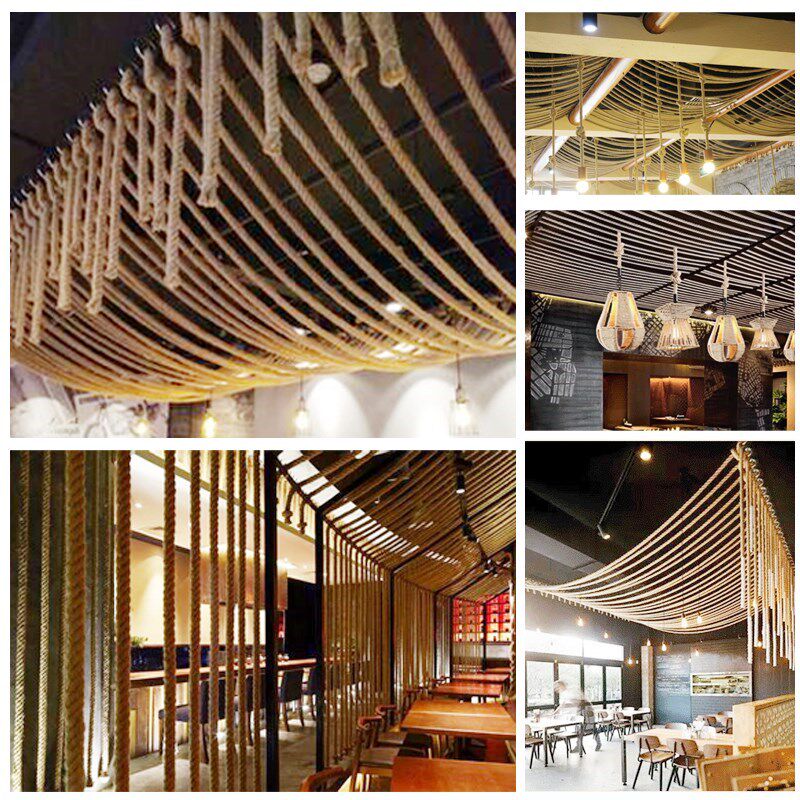 Coarse Hemp Rope Grass Rope hand woven Woven Adornment Retro Wind DIY Ornament Material Fine Numb God Batch