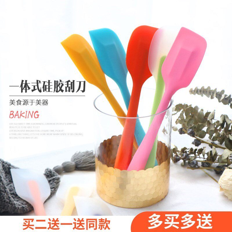 Squeegee Kitchen Rubber Demould Triple Energy Silicone Scraper High Temperature Resistant Size Baking Framed Heat Shovel