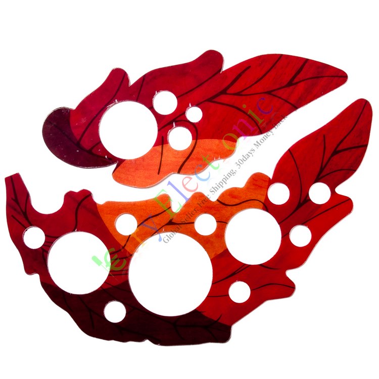 Guitar Protection Board Grape Hole Acoustic Guitar Guard Glue Back Wooden Guitar Guard