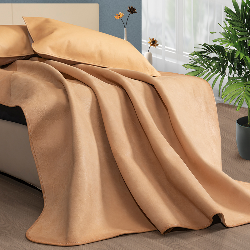 YOMO original pastoral layer Buffalo leather mat without chrome tannic clear water mat genuine leather A type of mother and baby class ecological cow leather mat