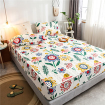 Cotton waterproof urinary septum single piece of cotton padded cotton bed cover non-slip fixed Simmons mattress protective cover