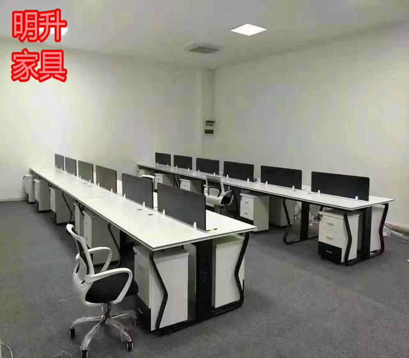 Qingdao office furniture employeesScreen partition staff table simple modern board two-person desk