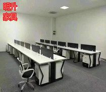 Qingdao office furniture staff station screen partition staff table simple modern board desk