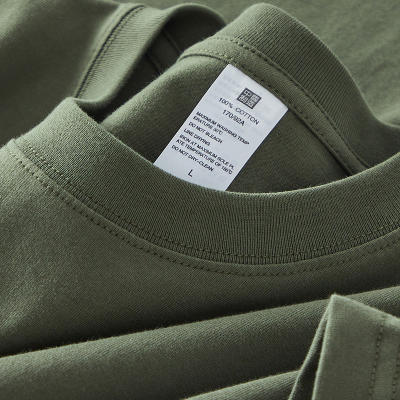 260g heavy pure cotton short-sleeved T-shirt for men 2026 summer loose top Xinjiang combed pure cotton half-sleeved T-shirt