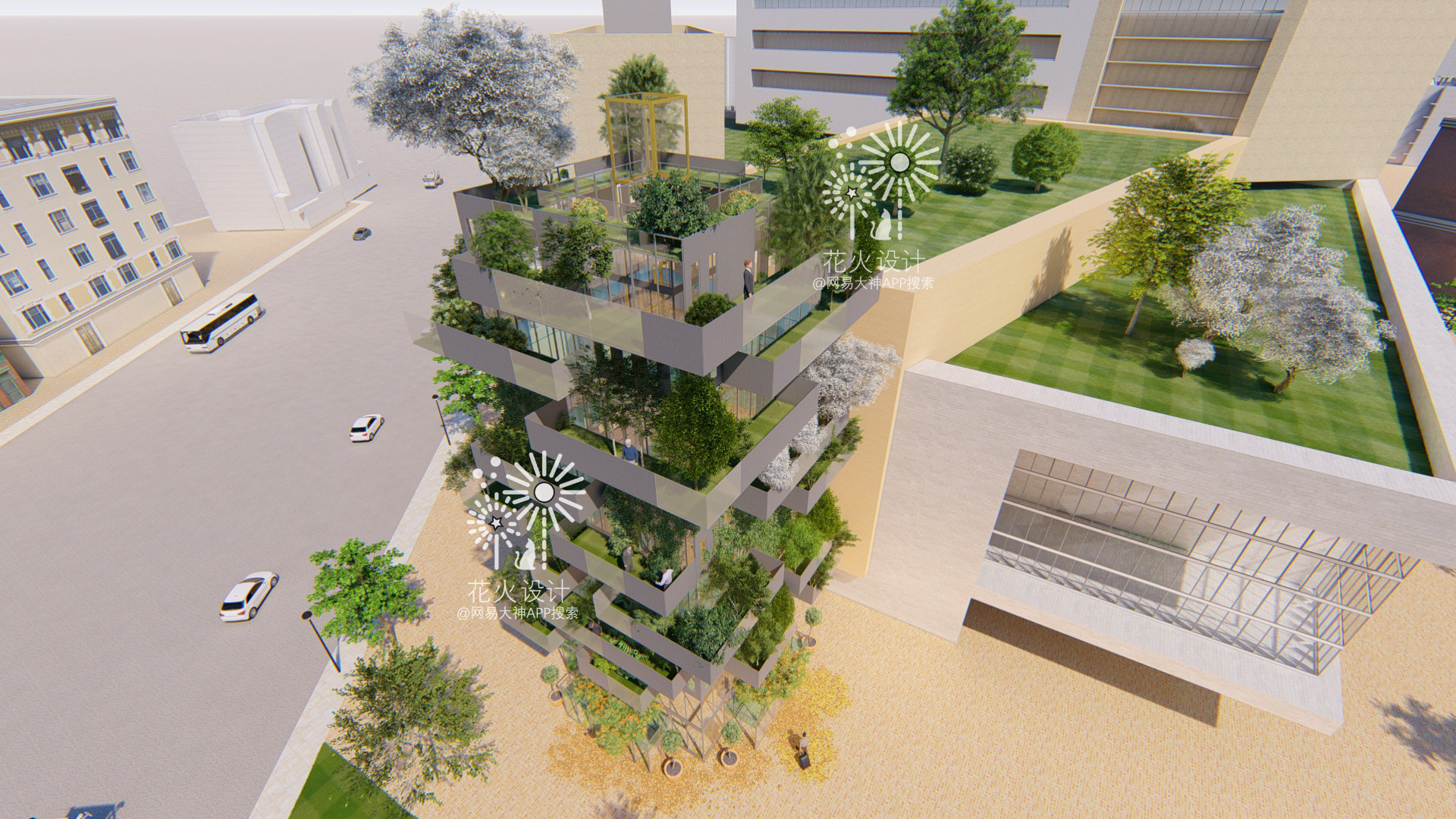 垂直森林花火原创明日之后房子蓝图代建双人庄园建筑双人地基