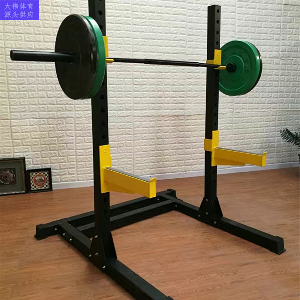 Box-type free deep squatting frame home adjustable sleeper multifunction weightlifting bed barbell rack commercial fitness equipment