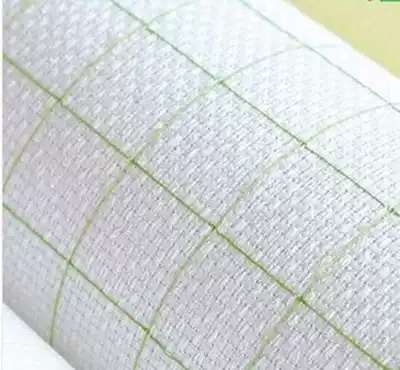Hu Lili Cross stitch ● 11 14CT cotton no drawing Plaid embroidered cloth White Black 45*75cm