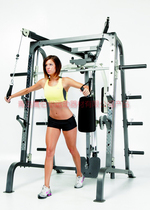 Massey 9010 Smith Integrated Trainer Weightlifting Squat Rack Safety Strength Training Equipment Big Bird