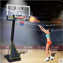 SBA305 adult basketball stand 027 large outdoor liftable mobile Jeremy Lins Dart show basketball rack
