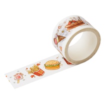 Gourmet food collection homemade menu stickers fire material decoration dessert shop hand tent tape hand tent sticker