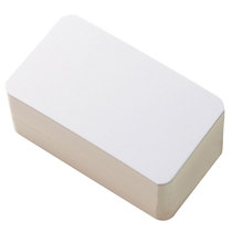 Simple Kraft paper white card message pinyin card English word lomo card blank small card box 100