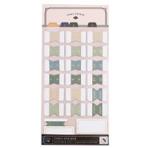 Misu hand account retro color double-sided index stickers classification Post-it bookmarks college students note small book stickers