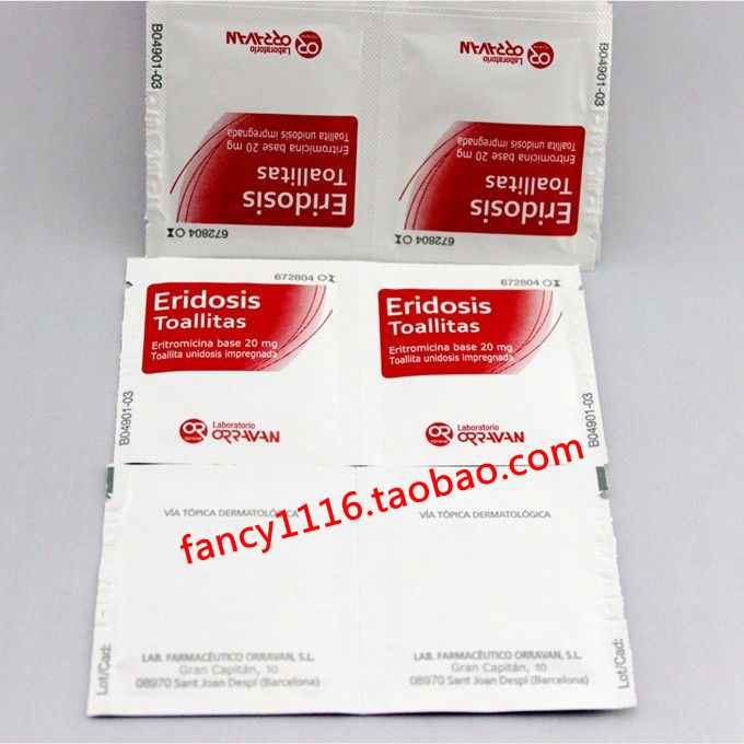 USD 24.26] In stock Eridosis acne wipes Spanish imported acne acne 60 small  packets 1 box - Wholesale from China online shopping