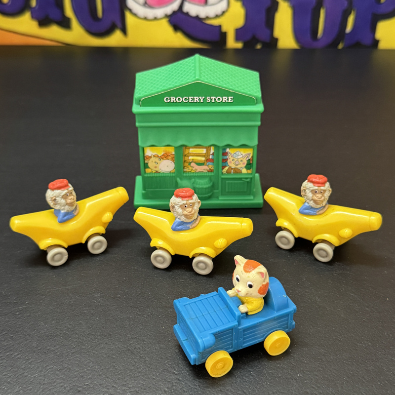1994 Mcdonald's Richard Scarry's Busy World Banana Monkey Toy Box 5