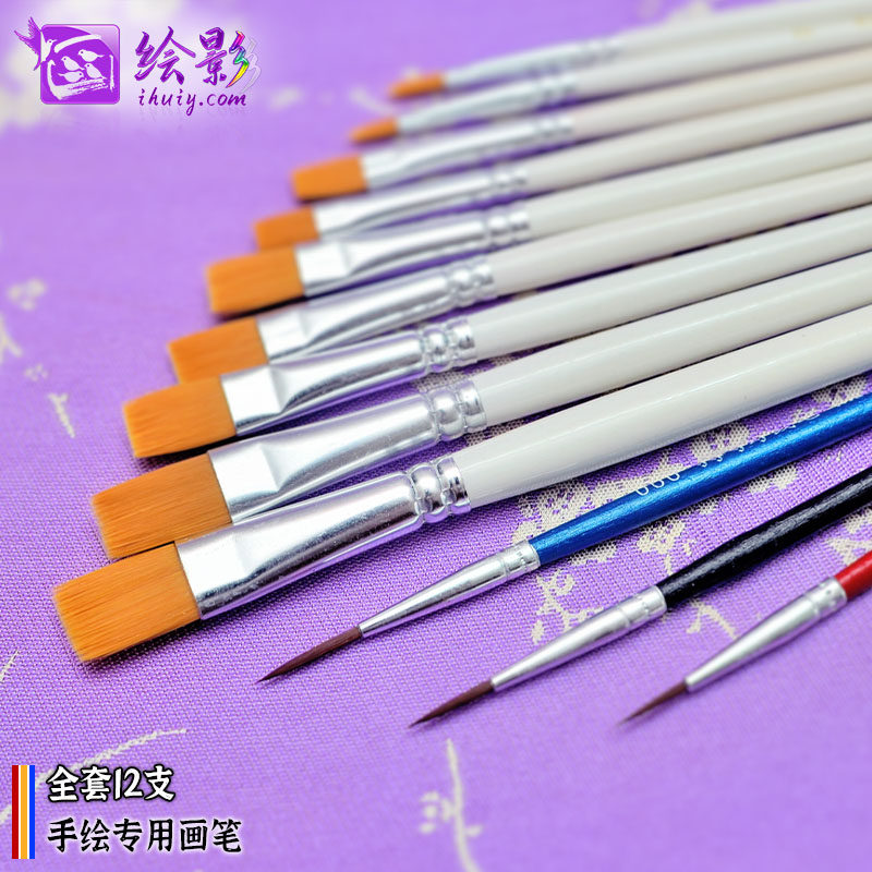 Handdrawn special brush suit clothing color brush design silk painting with painting better effect