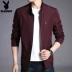 Áo khoác nam Playboy Jacket mùa thu New Daddy Casual Thin Jacket Business Business Wear Wear áo khoác nam hàng hiệu Đồng phục bóng chày