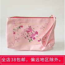 Rex handbag womens small bag peach flower cosmetic bag pink womens net red INS bag
