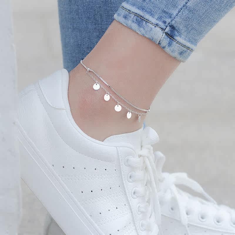 Bracelet de cheville Femme      en Argenterie - Ref 3102116 Image 1