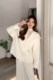 Big Sister Soft White 2023 Autumn New Woolen Coat Women's Small Autumn and Winter Hepburn Style Short Coat