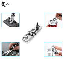 Versatile small tool combined bottle opener 6 foot wrench screwdriver with your key button Mini outdoor edc kit