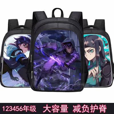 Assassin Wood 67 Schoolbag Elementary School Students Minus Minus Care Ridge Super Light Magic Knife one thousand Blades Plum Blossom thirteen Cartoon Double Shoulder Back 36
