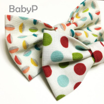 BabyP High-end Customised Baby Collar Age Baby Boy Pure Cotton Cute Fresh Printed Little Butterfly Knot