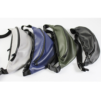 Korean casual simple PU waterproof running bag outdoor sports men and women chest bag multifunctional mobile phone change storage small bag