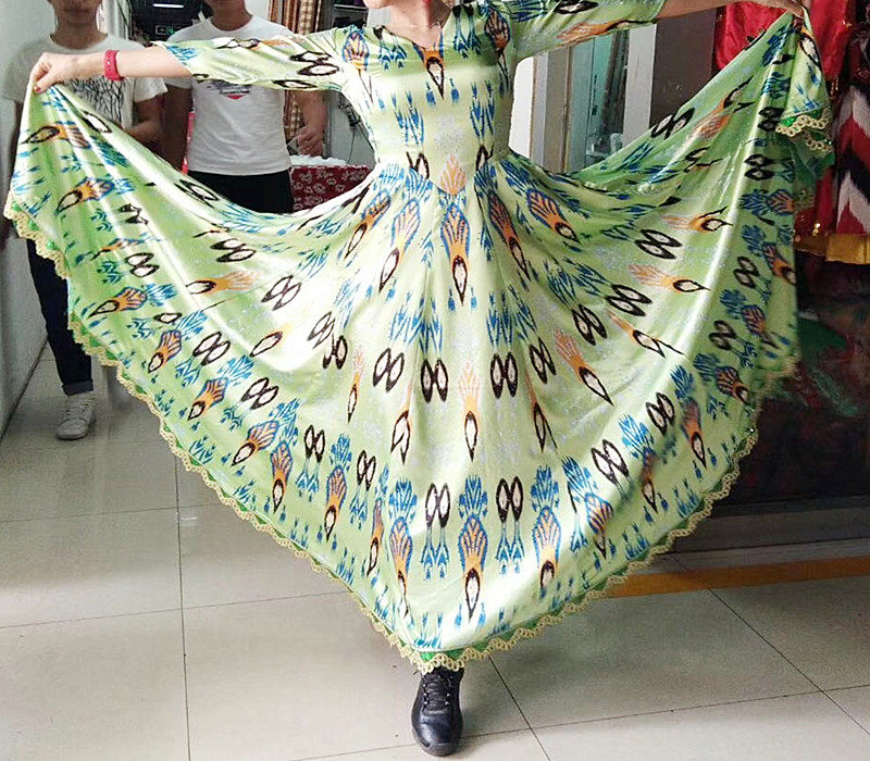 Xinjiang Uyghur Autonomous Ediles Dance Performance Costume Special Price Women's Multi Flower Color can be selected