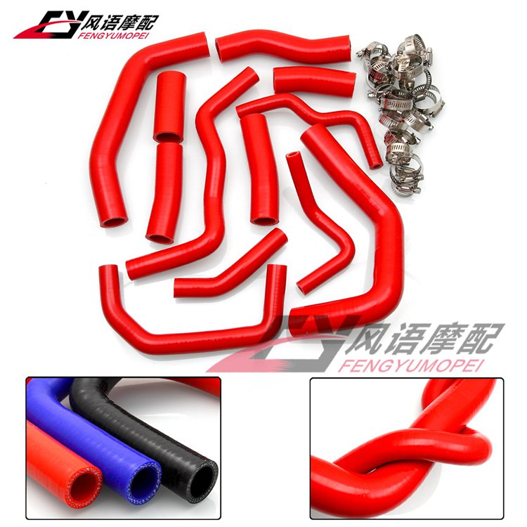 Suitable for Honda CBR1000RR 04-05-06-07 years modified explosion protection tank pipe silicone gel hot water pipe